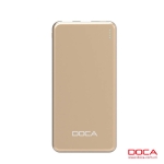 DOCA D607 10.000mAh Powerbank Ultradünn-Gold