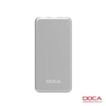 DOCA D607 10 000 mAh Powerbank Ultradünn-Grå