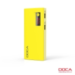 Power bank DOCA D566B 13.000mAh con pantalla LCD-amarillo