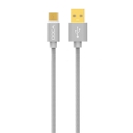 Android Doca Kabel USB To Typ-C 1m 2.4A Datenkabel -Silver