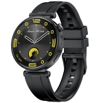 Reloj inteligente híbrido de moda para hombres y mujeres con rastreador de actividad VL41, color negro y silicona