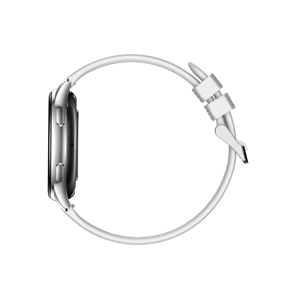 Mode Hybride Smartwatch Mannen Vrouwen Activiteit Tracker VL39 PRO-Wit-Silicon