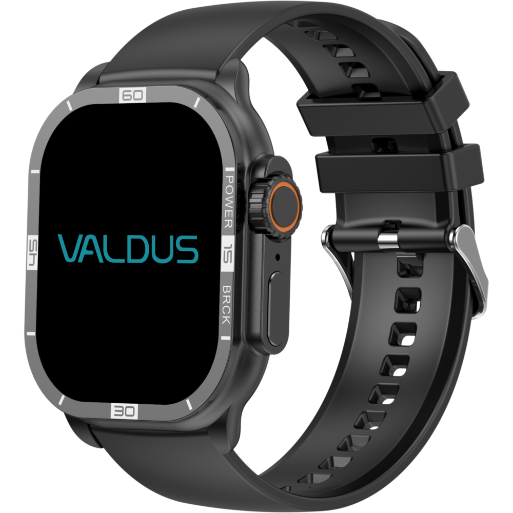 Reloj inteligente híbrido de moda para hombres y mujeres con rastreador de actividad VS36 PRO, color negro
