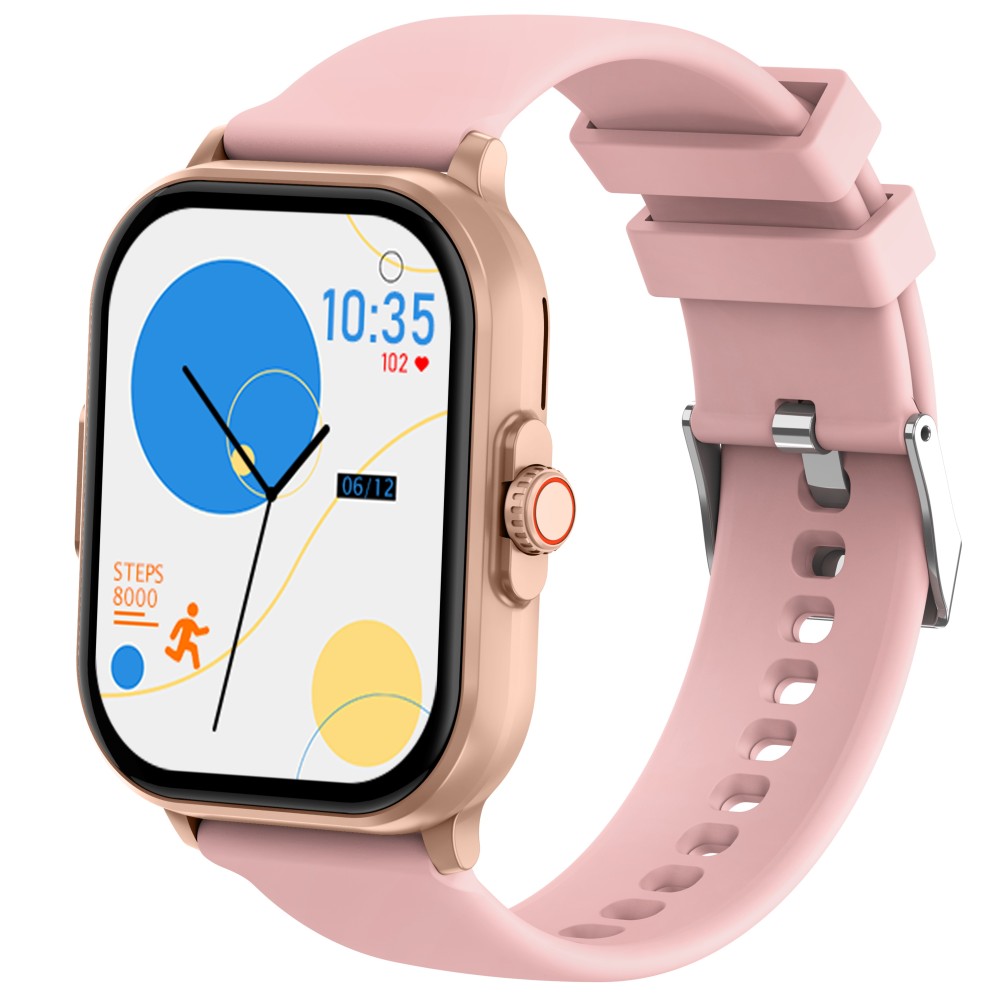 Smart Watch Android Health ECG PPG Wrist Monitoring VE12-Pink