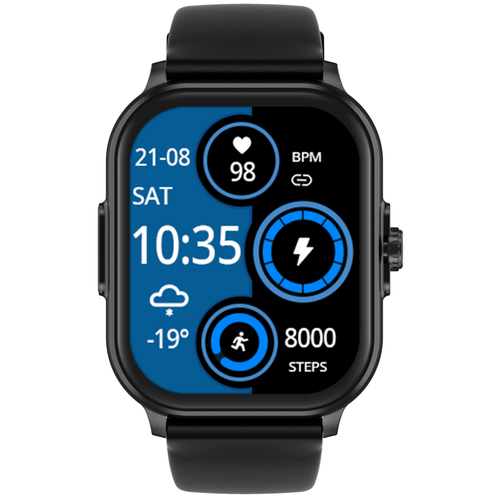 Smart Watch Android Health ECG PPG Wrist Monitoring VE12-Black