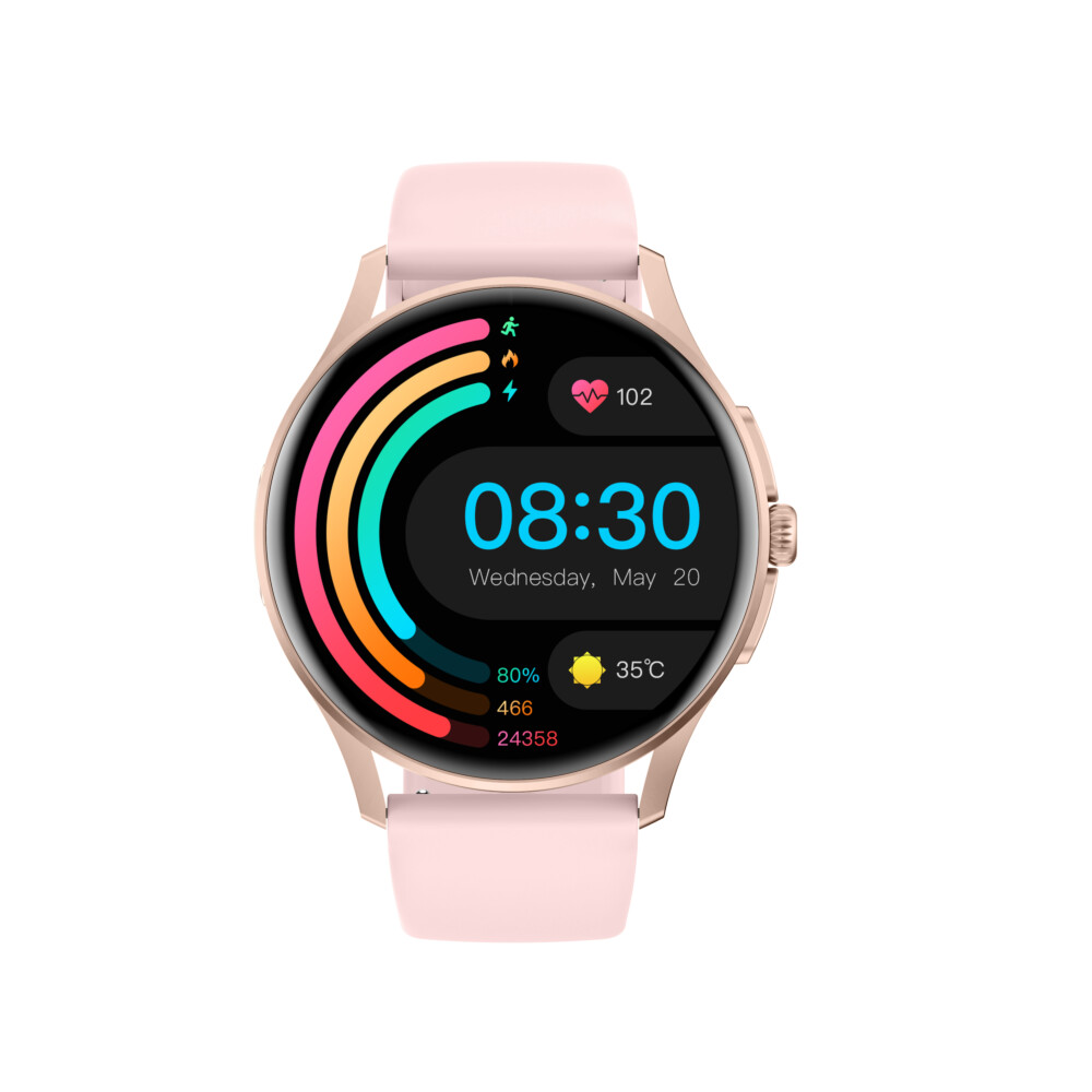 Smart Watch Android Health ECG PPG Wrist Monitoring VE15-Rosa