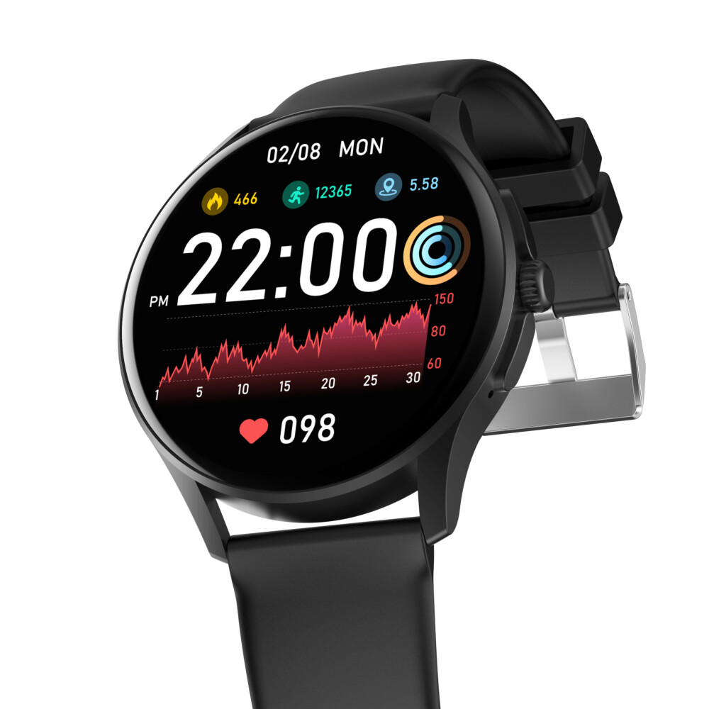 Smart Watch Android Health ECG PPG Wrist Monitoring VE15-Black