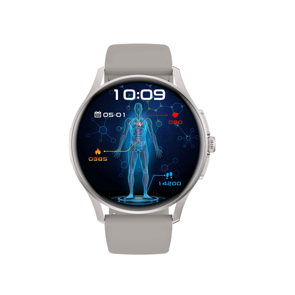 Smart Watch Android Health ECG PPG Wrist Monitoring VE15-Gray