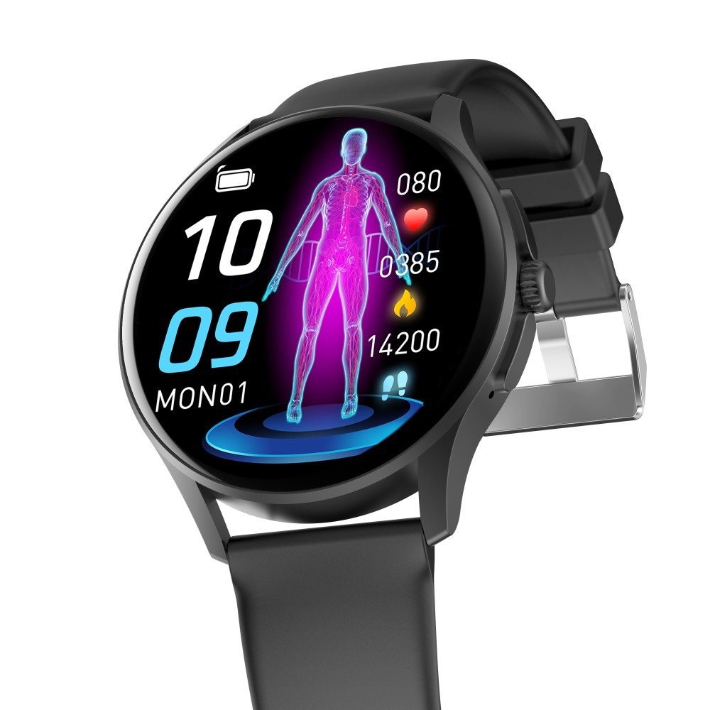 Smart Watch Android Health ECG PPG Wrist Monitoring VE15-Black