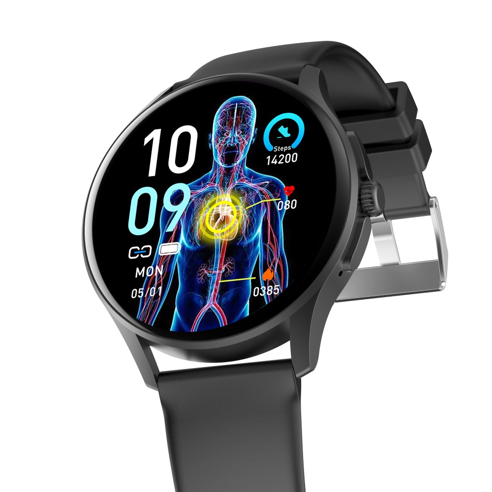 Smart Watch Android Health ECG PPG Wrist Monitoring VE15-Black