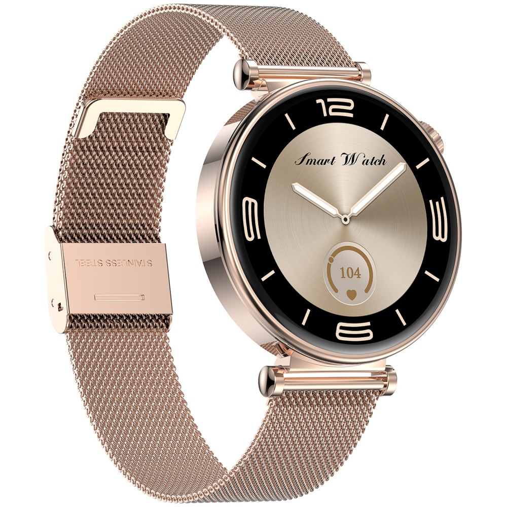 Módní hybridní chytré hodinky Muži Ženy Activity Tracker VL41-Gold-Metal