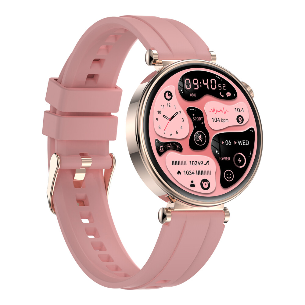 Moodne hübriidne nutikell meeste naiste aktiivsuse jälgija VL41-Rosa-Silicon