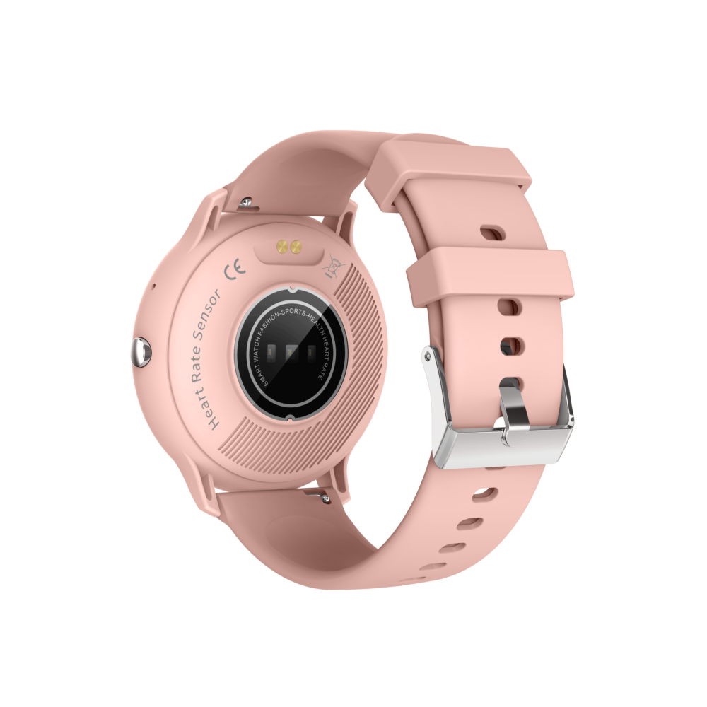Modische Hybrid-Smartwatch für Herren und Damen, Aktivitätstracker, Rosa