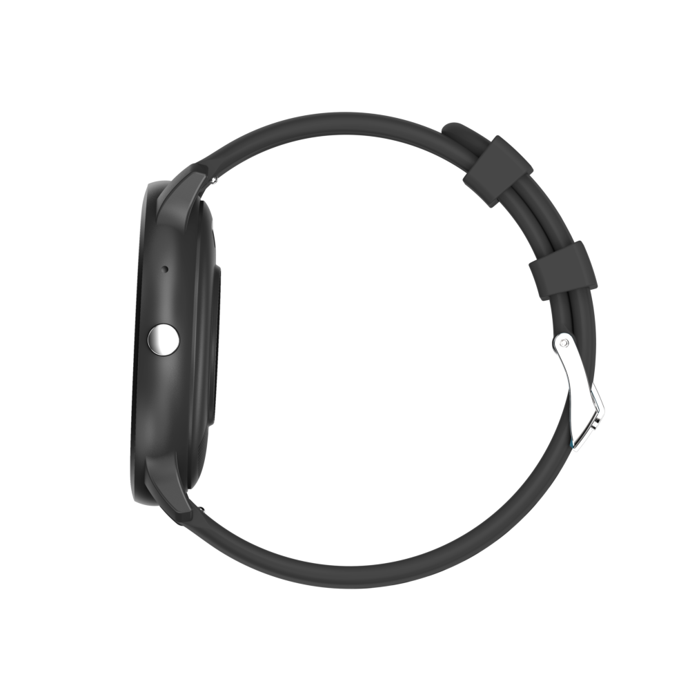 Reloj inteligente híbrido de moda para hombres y mujeres con seguimiento de actividad, color negro