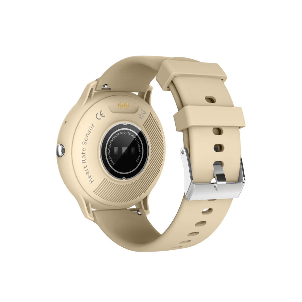 Mode Hybrid Smart Watch Mænd Kvinder Activity Tracker-Beige